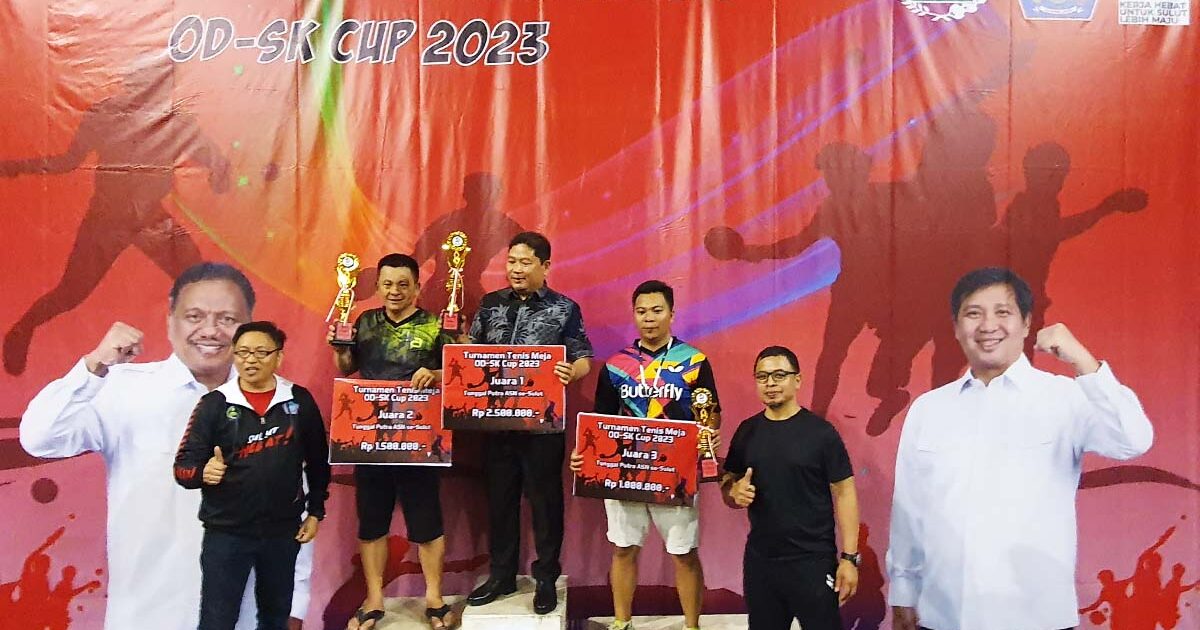 Hasil Turnamen Tenis Meja ODSK Cup 2023