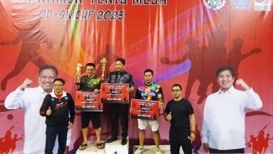 Hasil Turnamen Tenis Meja ODSK Cup 2023