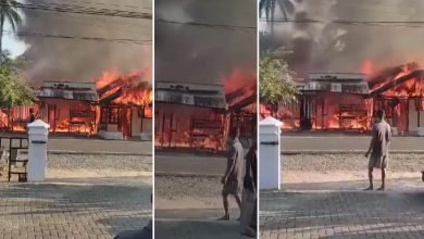 Kebakaran Menghanguskan Rumah di Bolangitang Barat