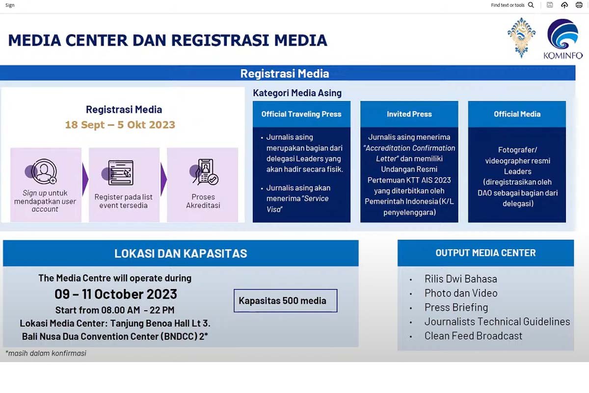 Media ke KTT AIS Forum 2023