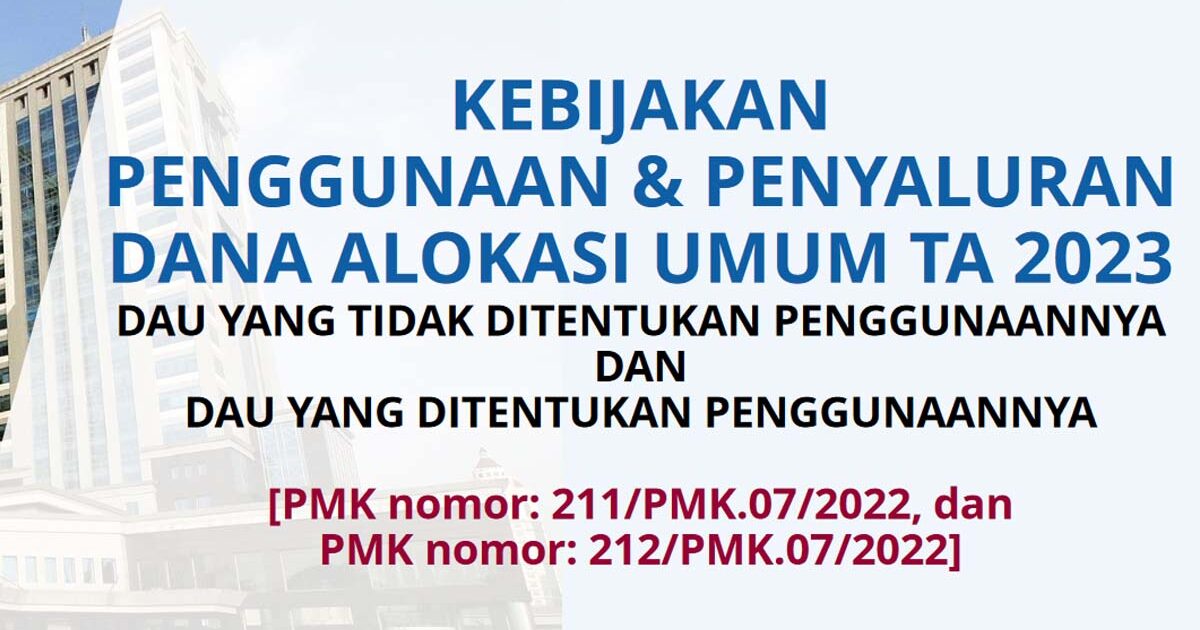 Realisasi DAU Peruntukan Bolmut Tahun 2023