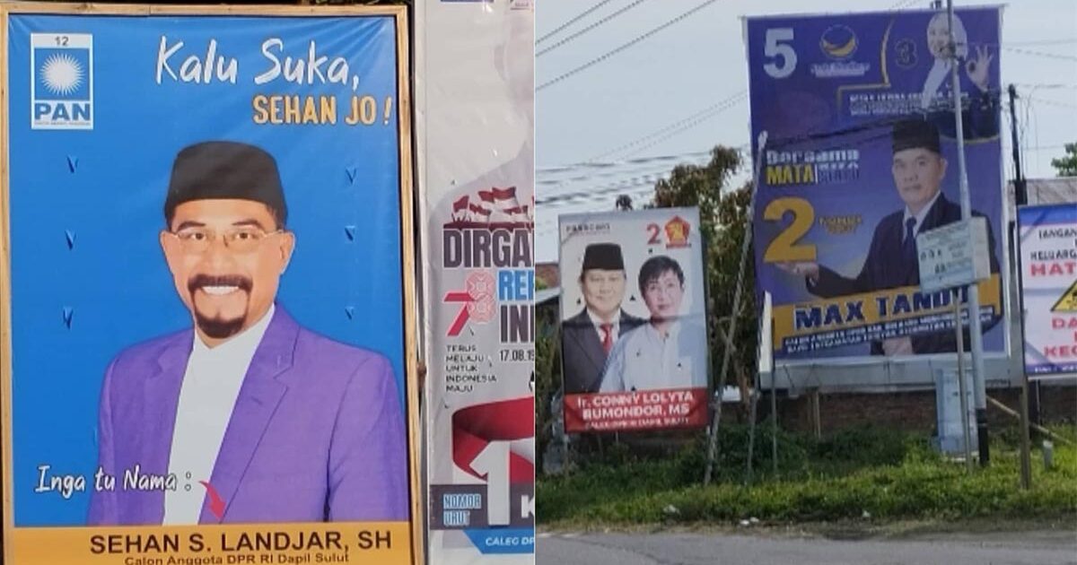 Bawaslu Boltim Tak Mau Menertibkan Baliho Bacaleg