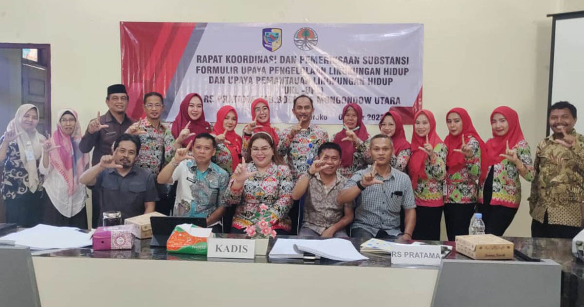 DLH Bolmut Awasi RS Pratama