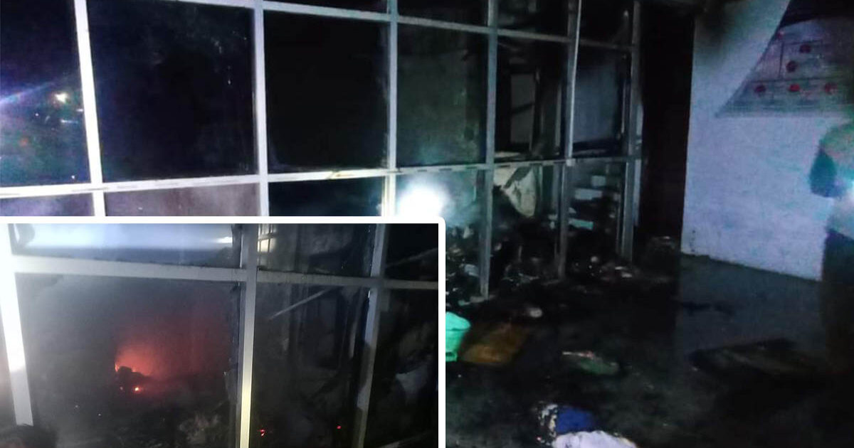 Inspektorat Boltim Terbakar