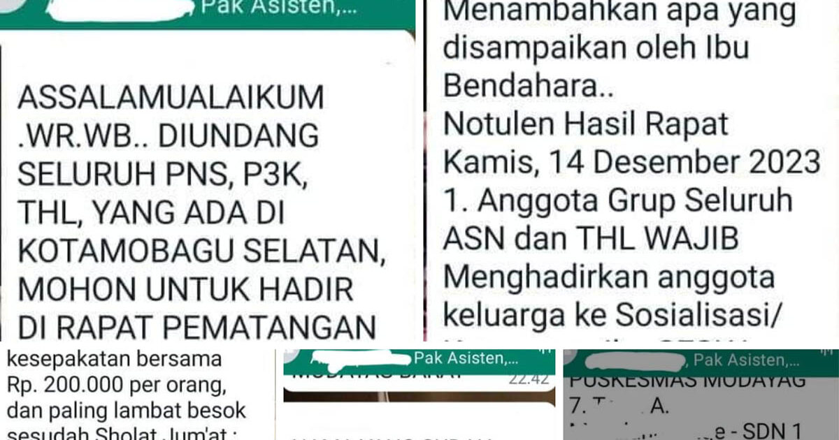 Heboh ASN dan THL Boltim Beredar di Facebook