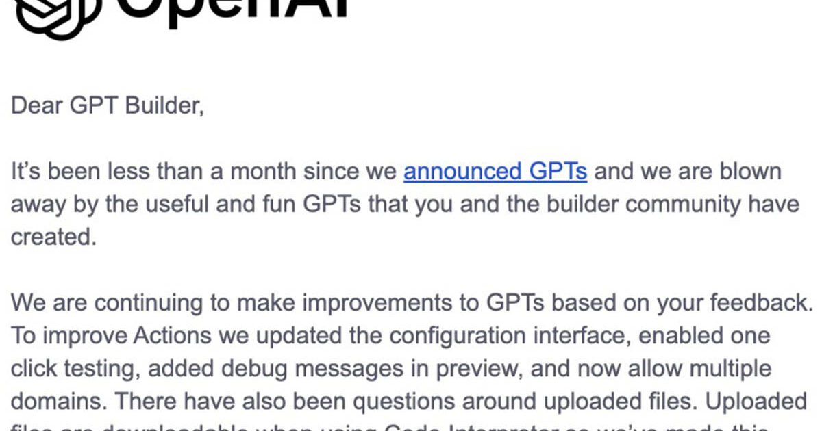 OpenAI Rilis Toko GPT pada 2024