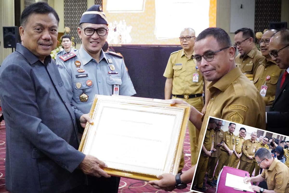 Pj Bupati Bolmut Terima Penghargaan di Hari HAM Sedunia