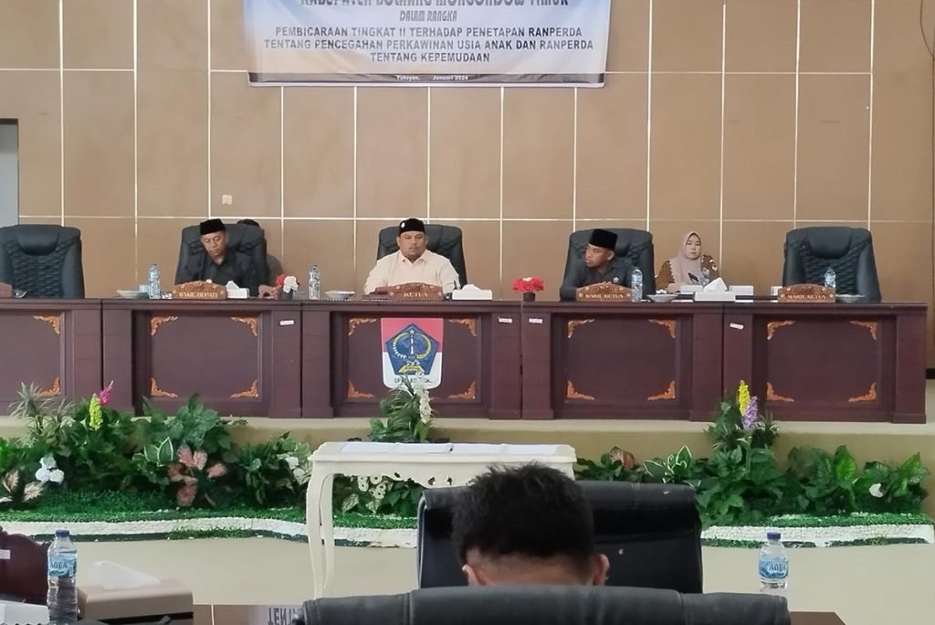 DPRD Boltim Tetapkan Ranperda Perkawinan Usia Anak