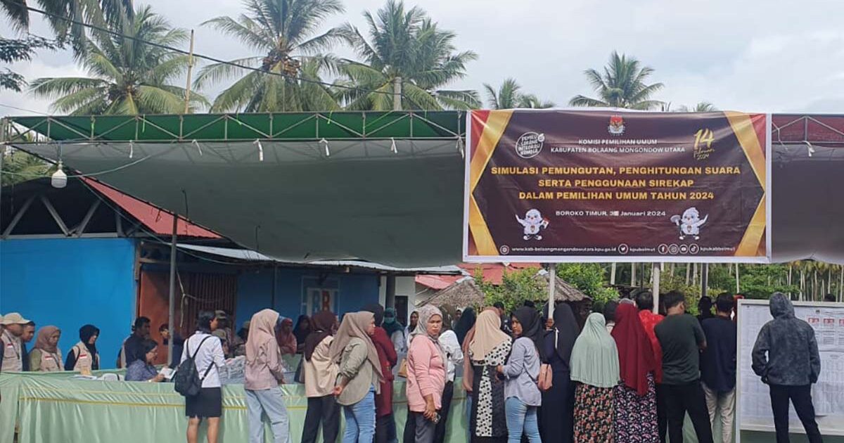 KPU Bolmut Dalam Simulasi Pemilu 2024