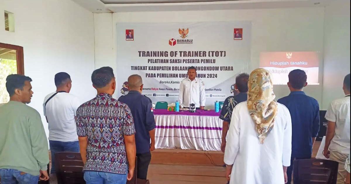Bawaslu Bolmut Gelar Pelatihan Saksi Pemilu 2024