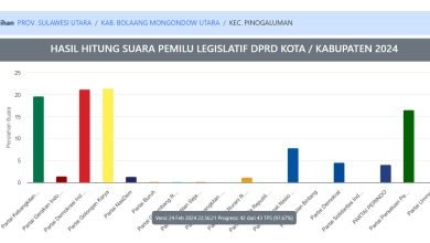 Hasil Pileg DPRD Bolmut 2024 Wilayah Pinogaluman