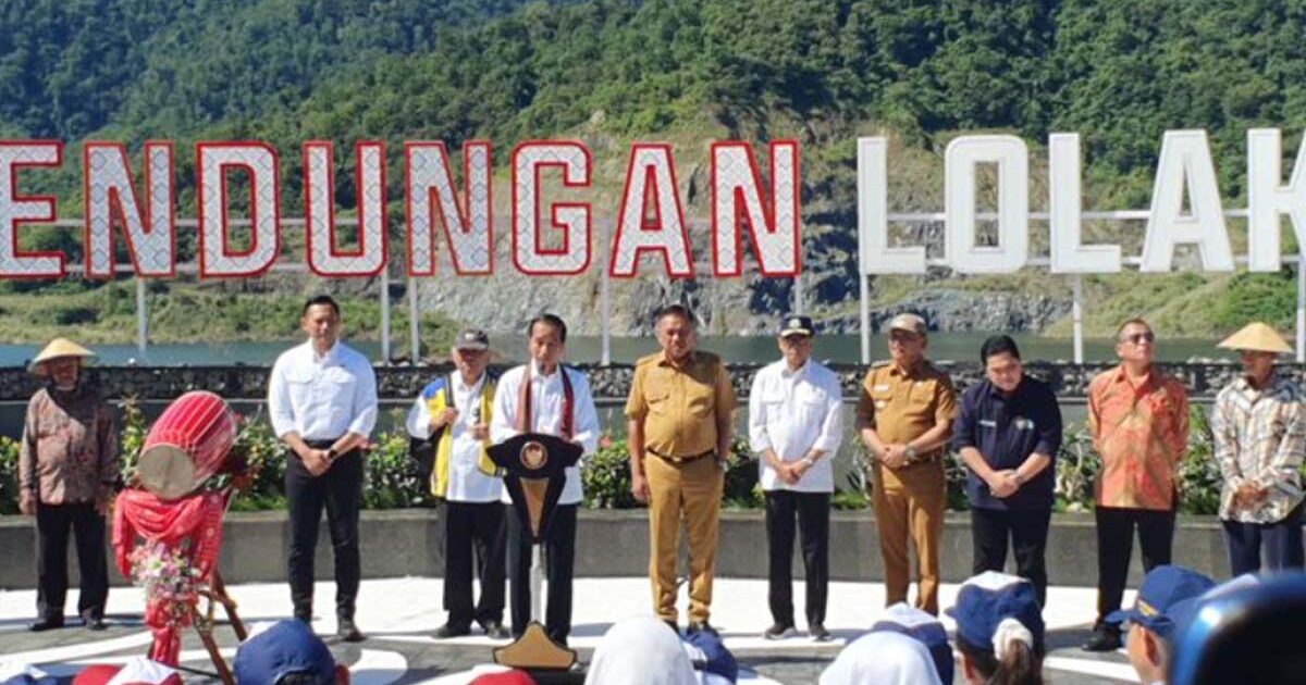Jokowi Resmikan Bendungan Lolak