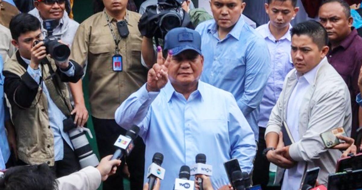 Prabowo dan Gibran Menyuarakan Pidato Kemenangan