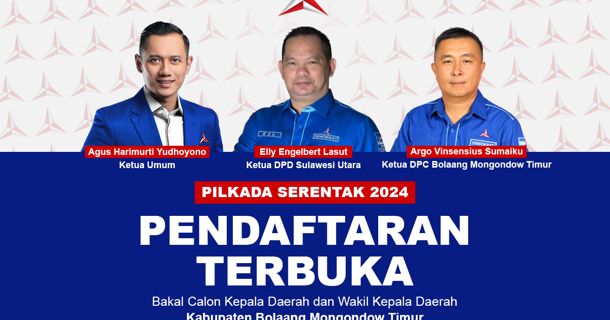 Demokrat Boltim Buka Pendaftaran Bakal Calon Pilkada 2024