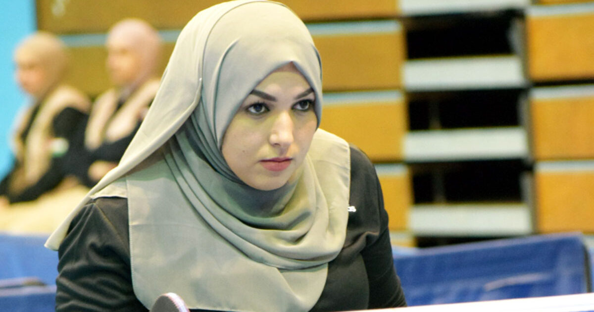 Fatima El-Elimat di Kejuaraan ITTF Al-Watani