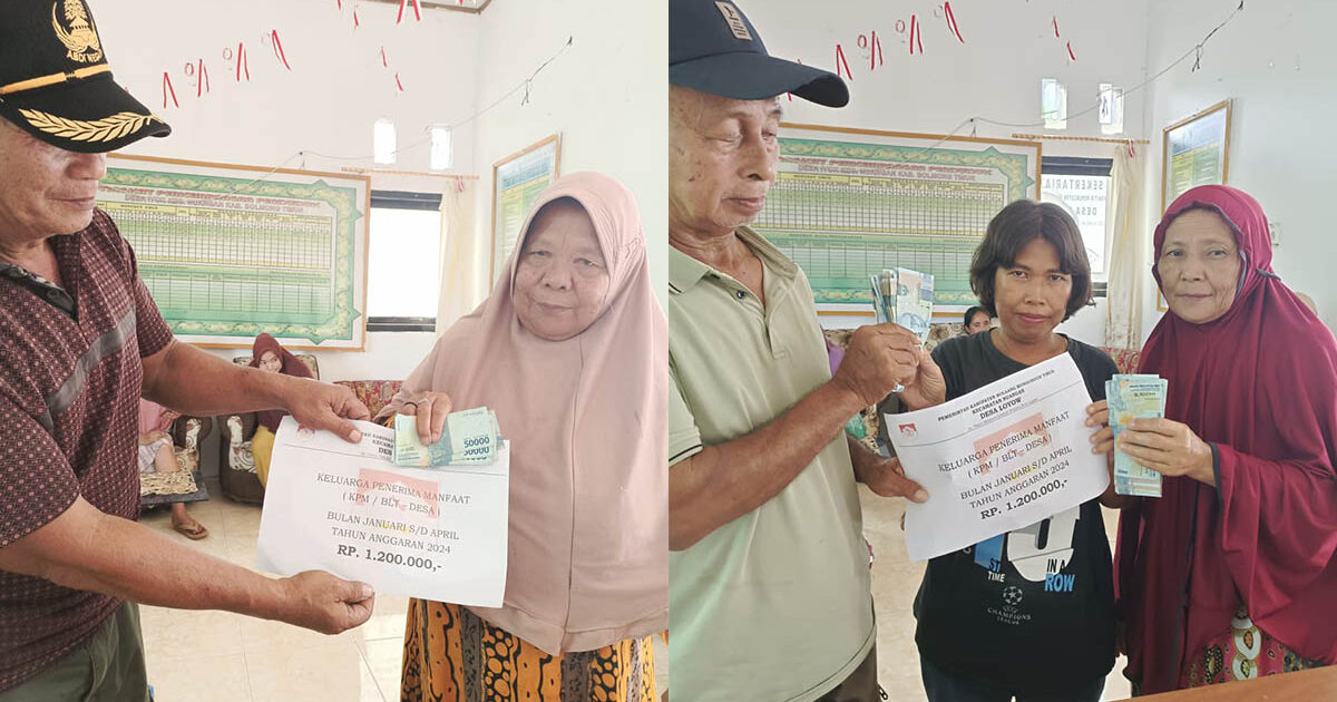 KPM Desa Loyow Terima BLT