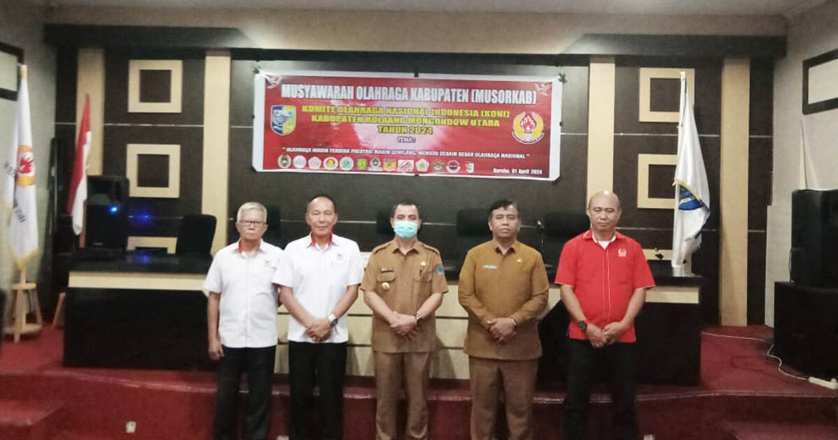 Sirajudin Lasena Terpilih Ketua KONI Bolmut