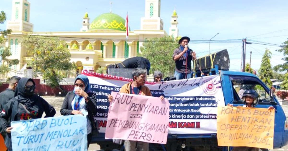Jurnalis Buol Tolak RUU Penyiaran