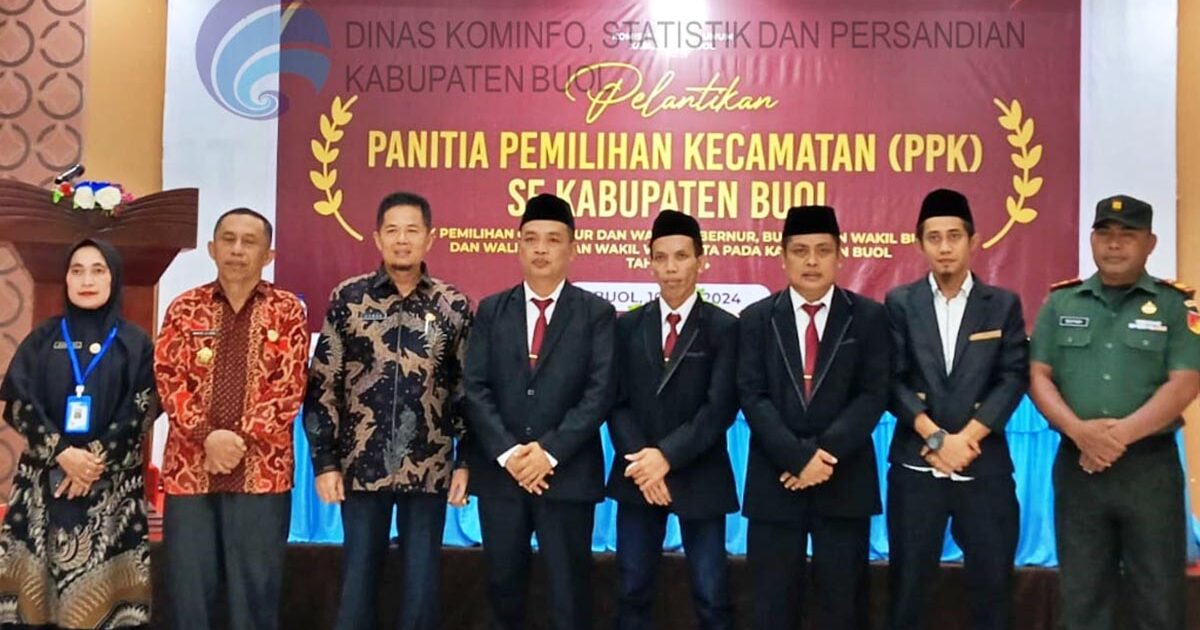 KPU Buol Lantik Anggota PPK 2024