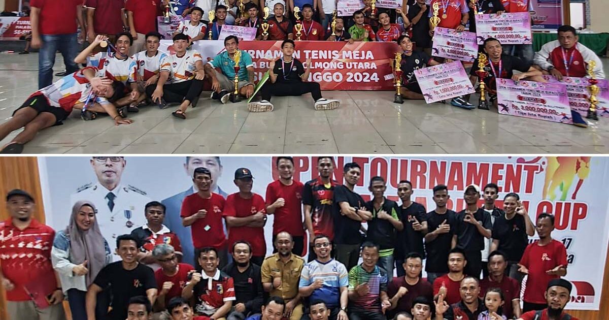 Tenis Meja Bupati Cup 2024 Se-SulutTenggo