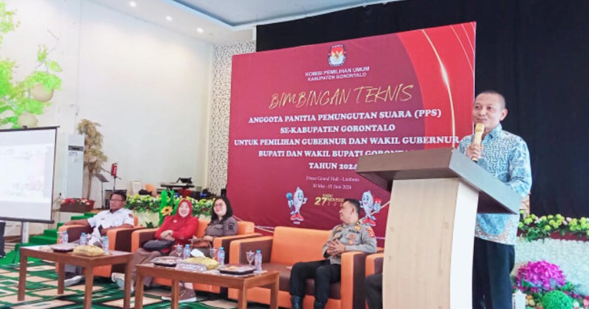 Plh Ketua KPU Gorontal Windarto Bahua