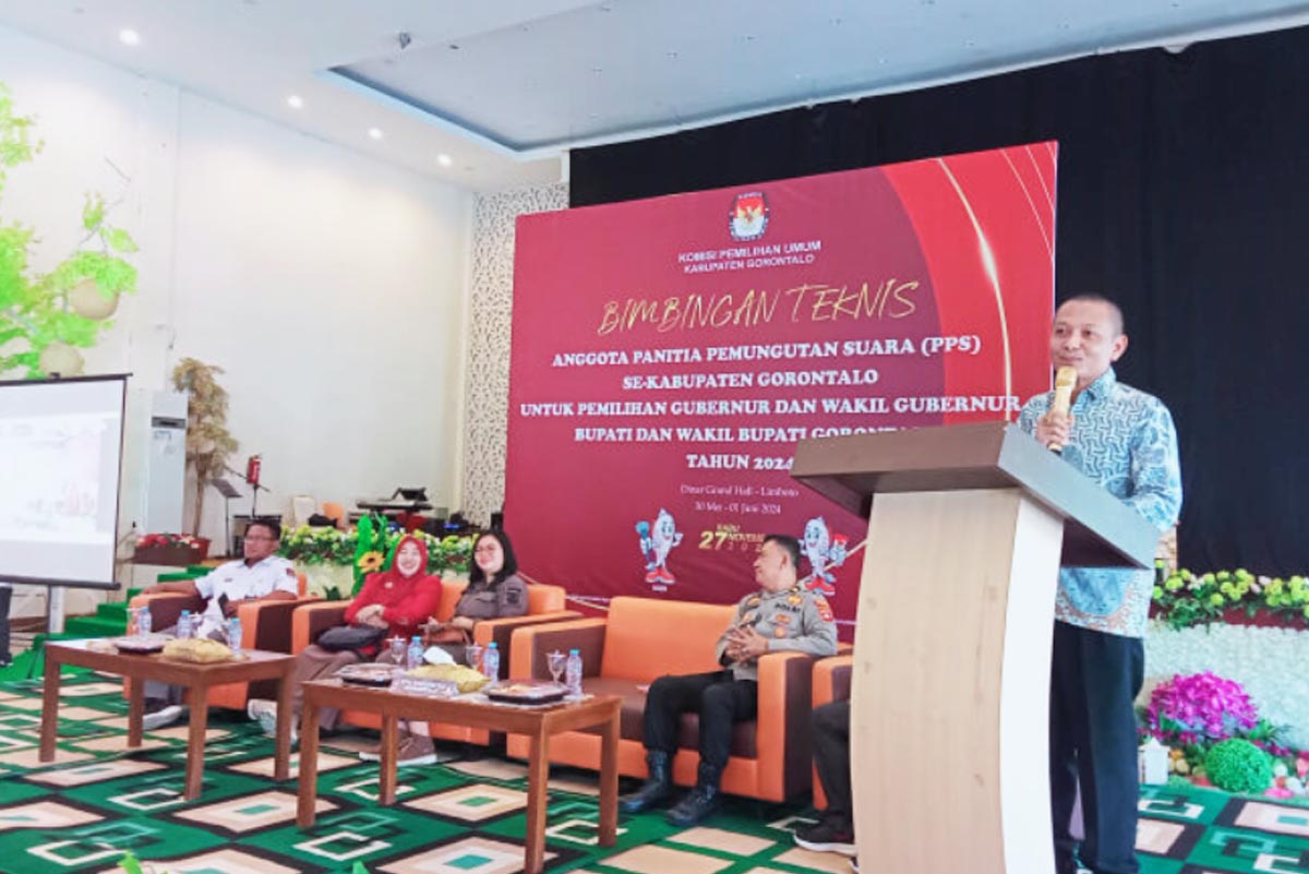 Plh Ketua KPU Gorontal Windarto Bahua
