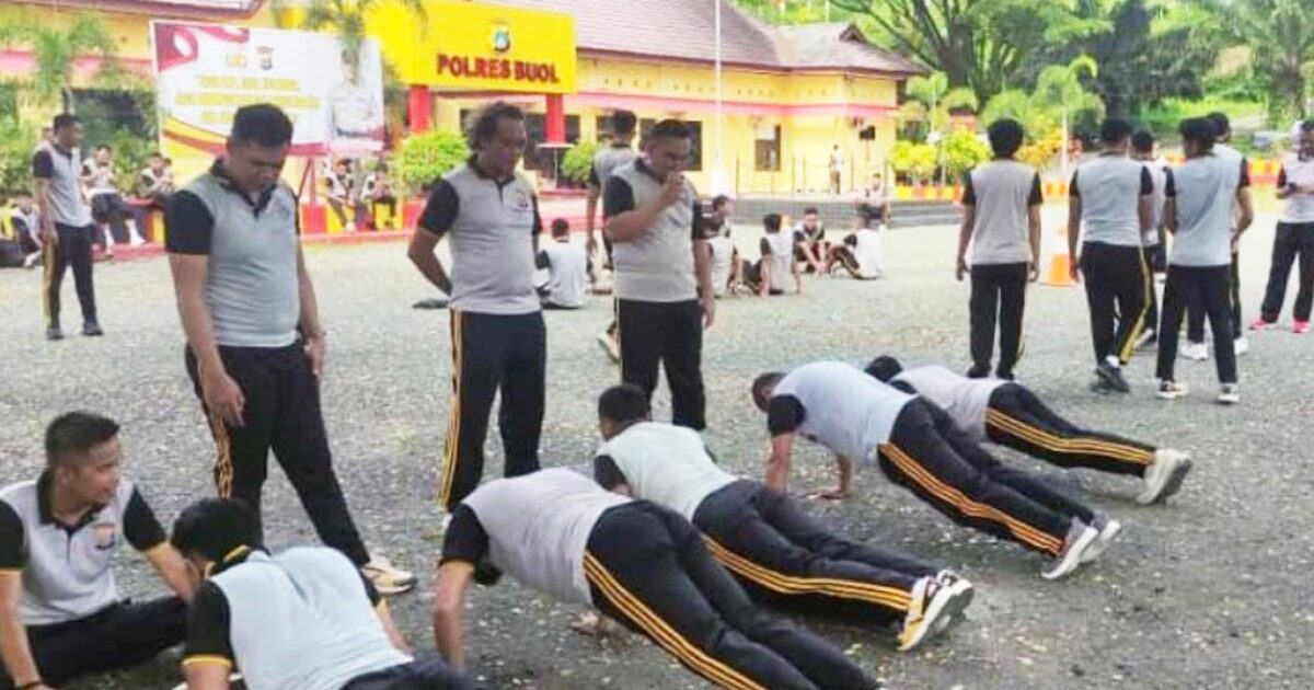 Polres Buol Jalani Tes Samjas 2024