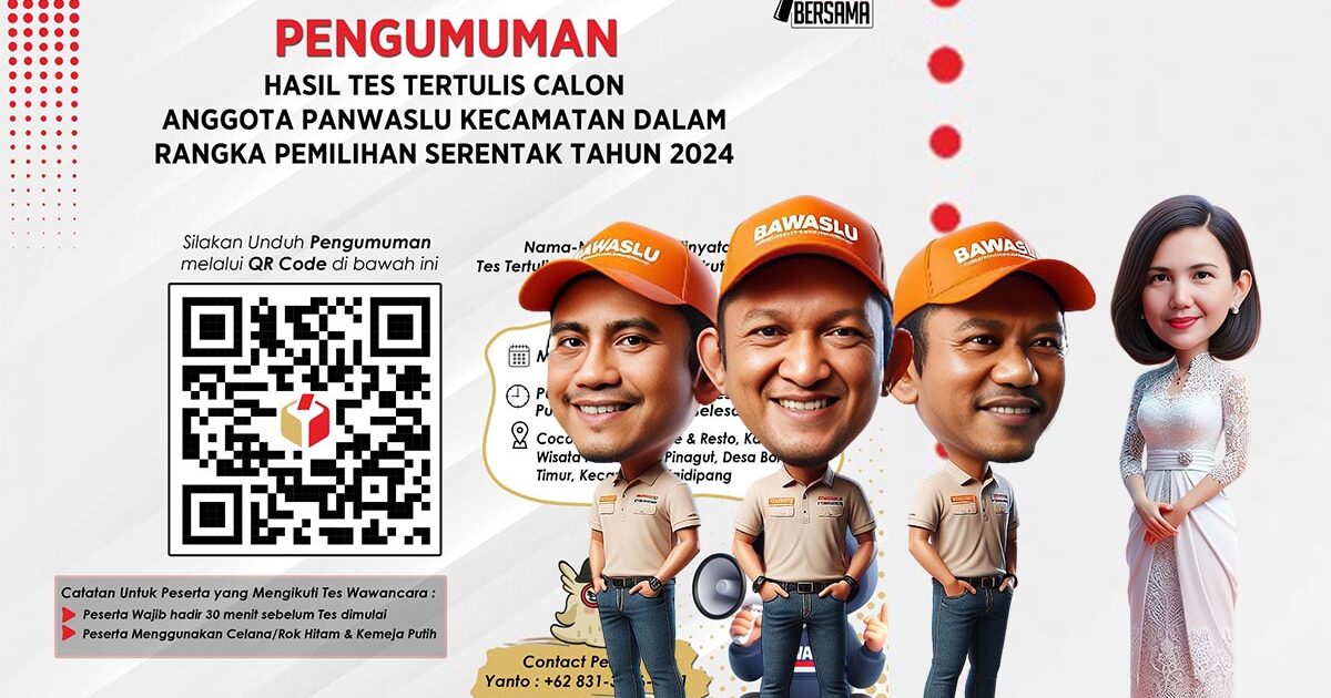 Tes Tertulis Panwascam Bolmut 2024