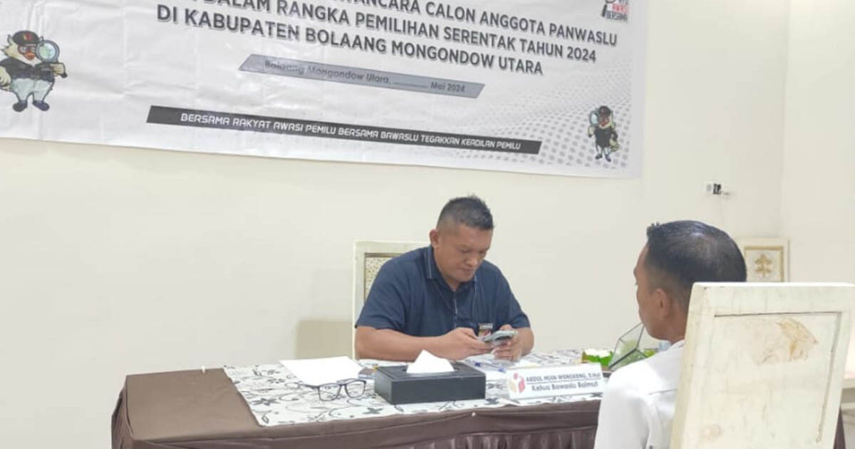 Tes Wawancara Calon Panwascam Bolmut