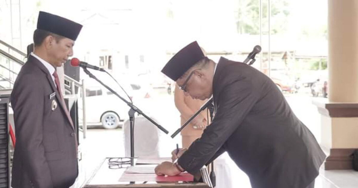 Abdullah Mokoginta Resmi Sekda Bolmong