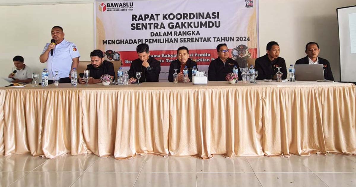 Bawaslu Boltim Rapat Sentra Gakkumdu Pilkada 2024