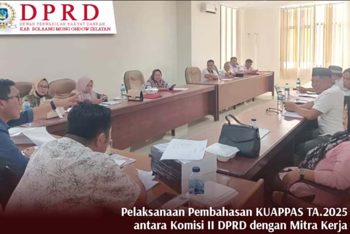 DPRD Bolsel bahas KUA-PPAS Tahun 2025