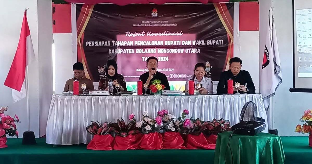 KPU Bolmut Adakan Rapat Koordinasi Pencalonan