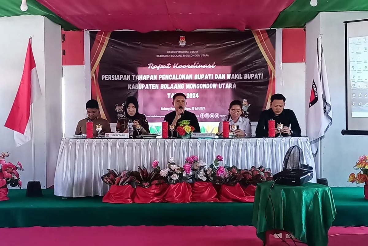 KPU Bolmut Adakan Rapat Koordinasi Pencalonan