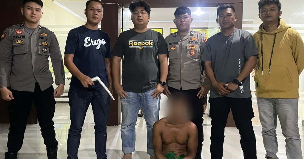 Aksi Pria Mabuk di Desa Popodu Bolsel