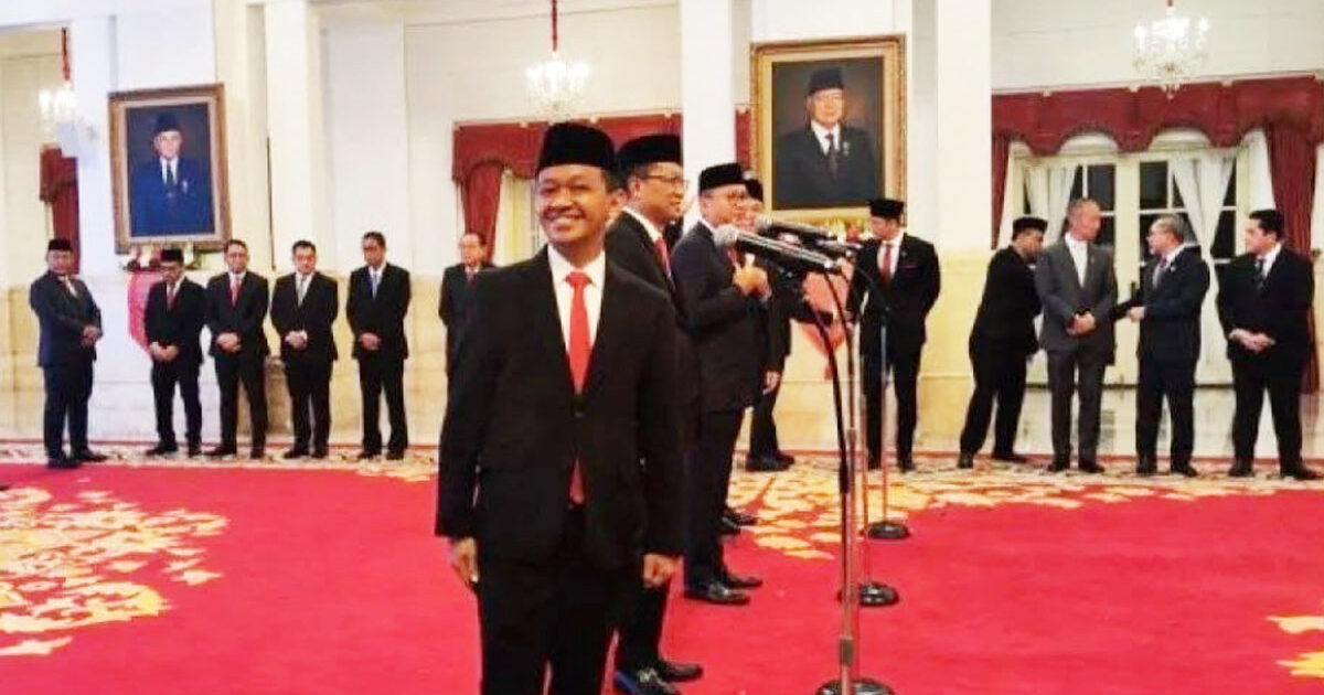 Bahlil Lahadalia Meriahkan Pelantikan