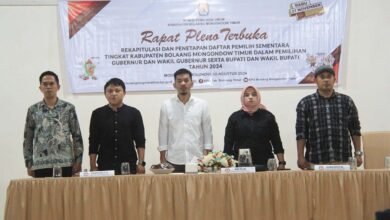 KPU Boltim Tetapkan Daftar Pemilih Pilkada 2024