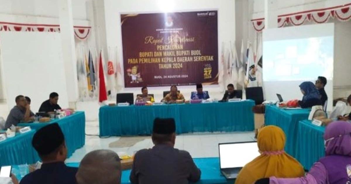 KPU Buol Siapkan Tahapan Pencalonan Bupati dan Wakil Bupati 2024
