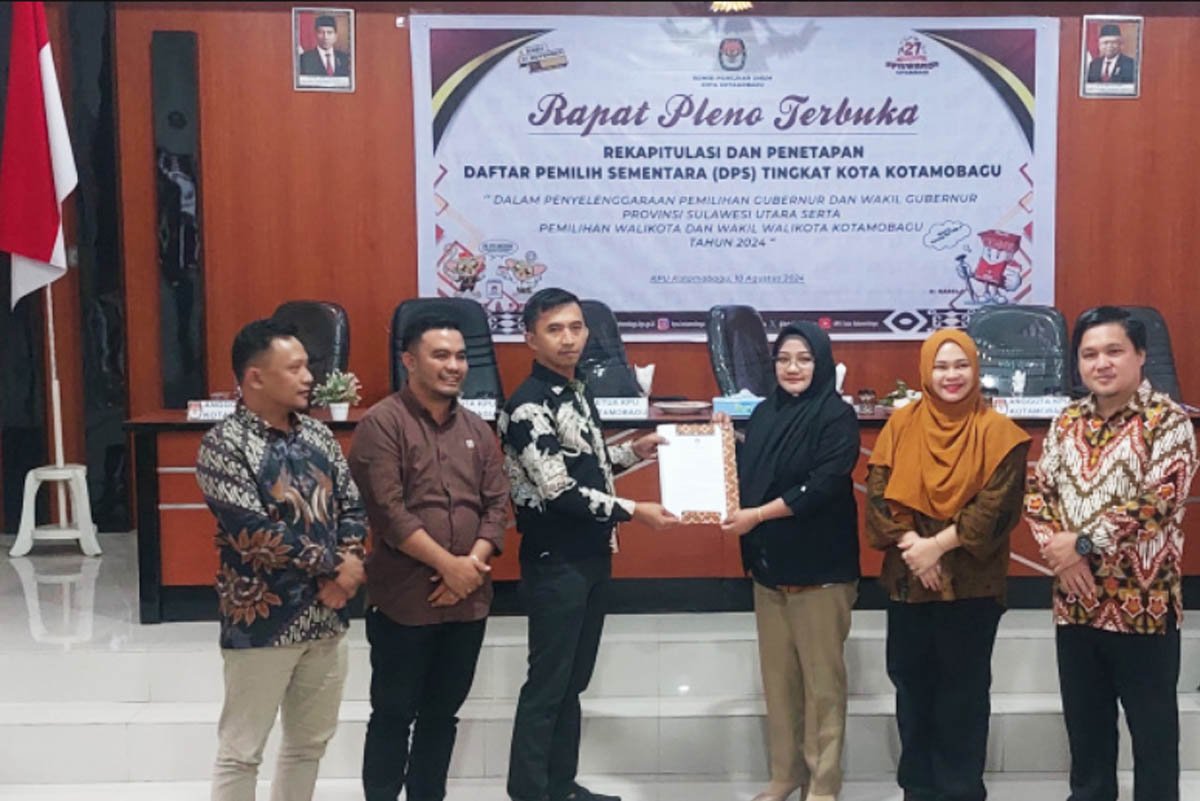 KPU Kotamobagu Tetapkan DPS Pilkada 2024