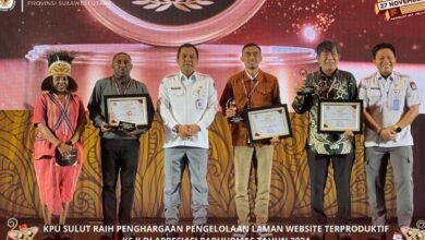 KPU Sulut Raih Penghargaan Laman Website Terproduktif 2024