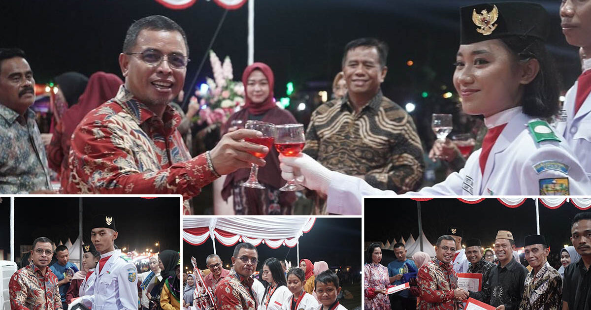 Malam Kenegaraan di Lapangan Kembar Boroko