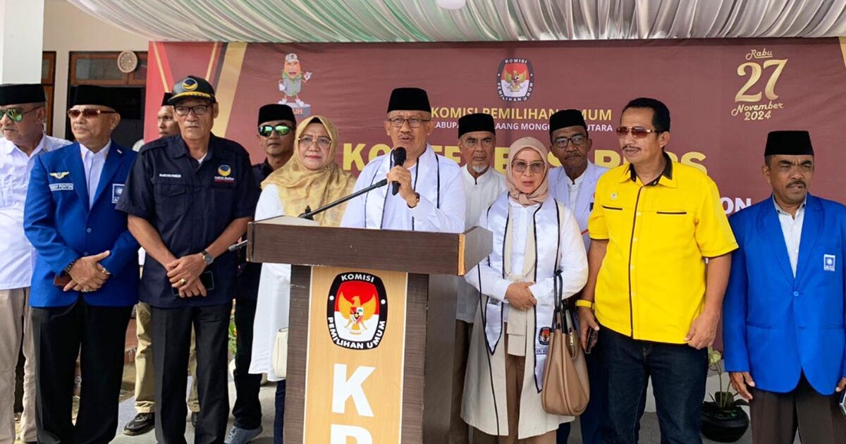 Pasangan Andalan Daftar Pertama Pilkada Bolmut 2024