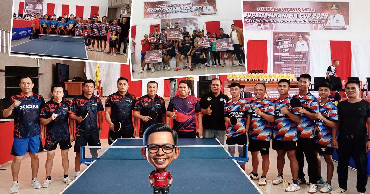 Turnamen Tenis Meja Bupati Minahasa Cup 2024