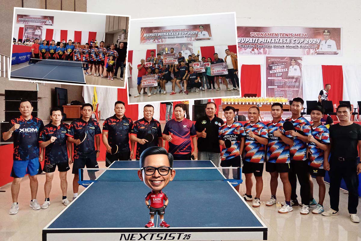 Turnamen Tenis Meja Bupati Minahasa Cup 2024