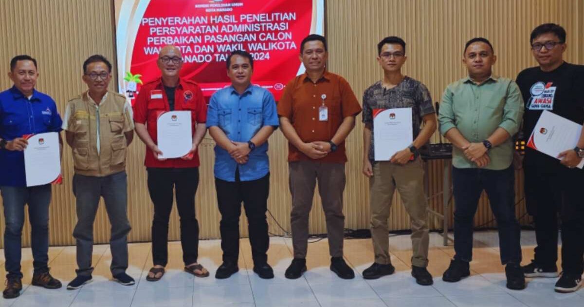Calon Walikota Manado Lolos Verifikasi KPU