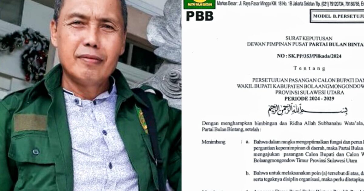 PBB Dukung Oskar-Argo di Pilkada Boltim 2024