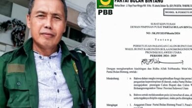 PBB Dukung Oskar-Argo di Pilkada Boltim 2024