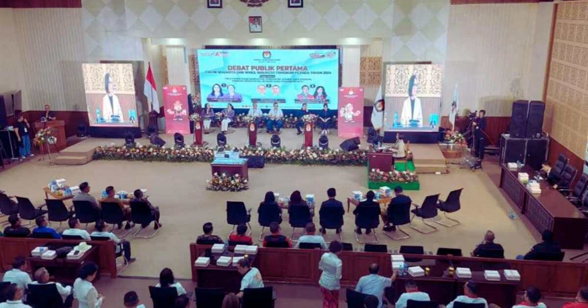 Debat Perdana Calon Walikota Tomohon