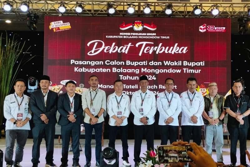 KPU Boltim Sukses Gelar Debat Publik Pilkada 2024