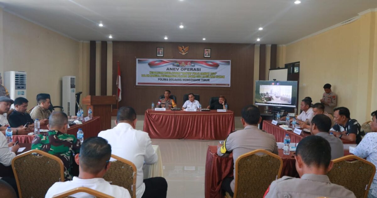 Polres Boltim Rapat Mendadak